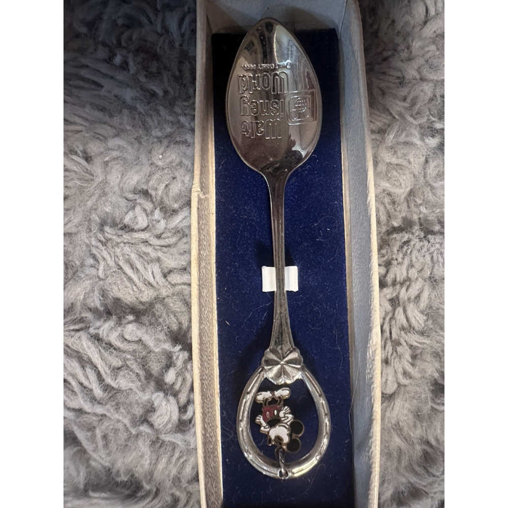 Mickey Mouse Stainless Steel Spoon Vintage IN BOX